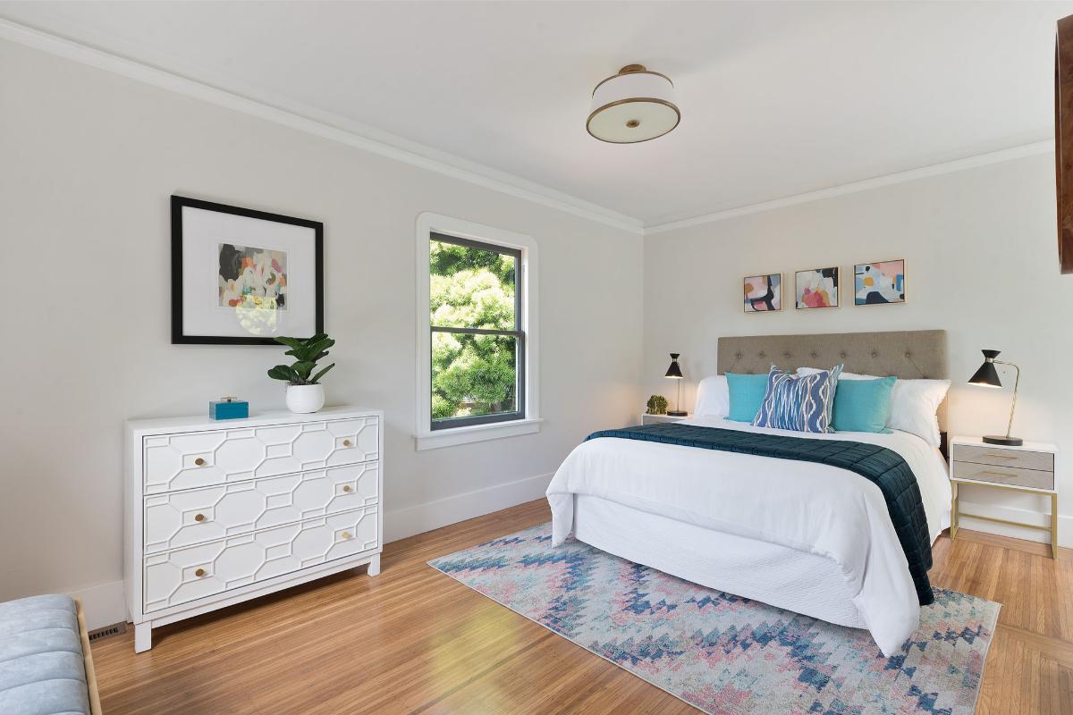 2318 California Street, Berkeley Living Bedroom After