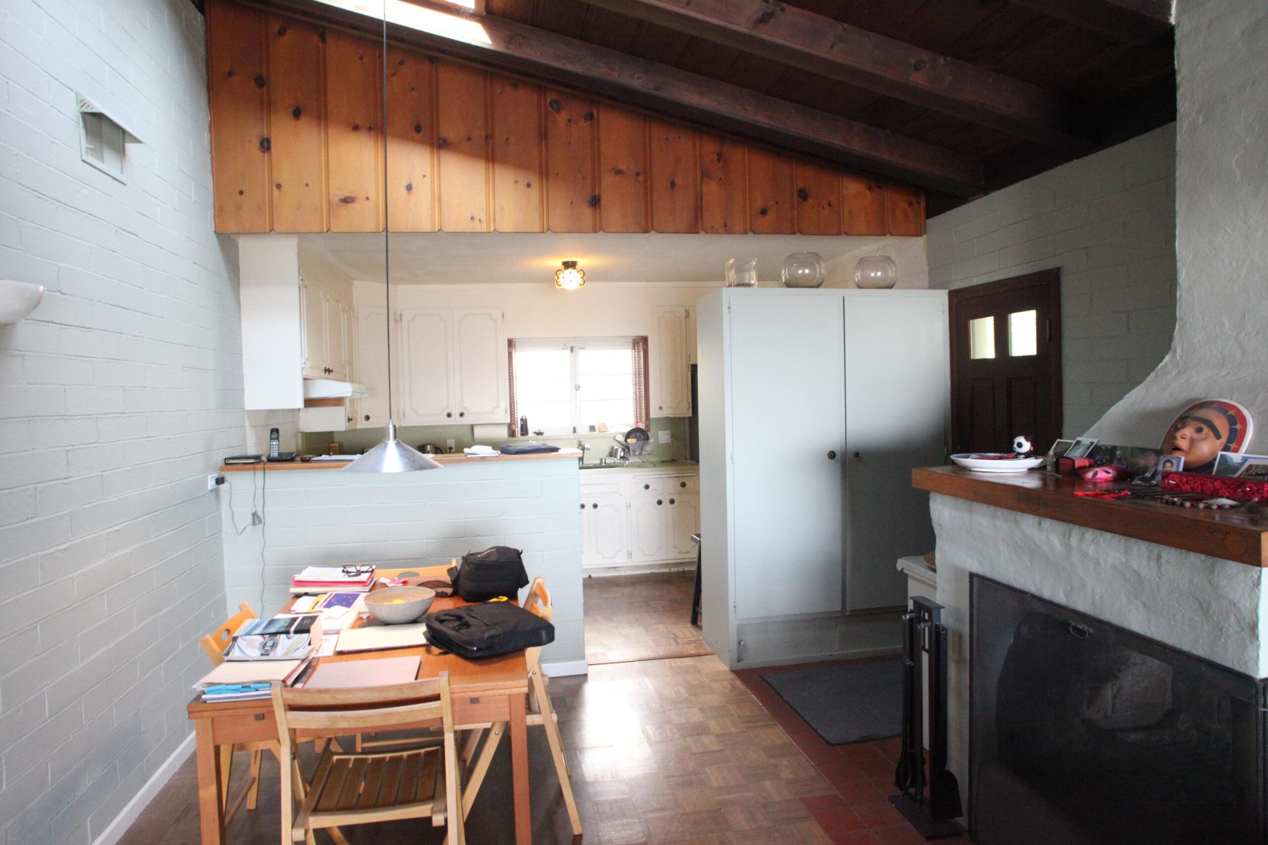 134 Lawson Rd, Kensington, Dining Room and Fireplace Before